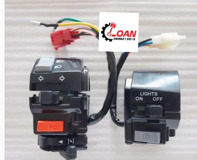 Bộ cụm công tắc jupiter v , jupiter r cao cấp _ shop phụ tùng honda