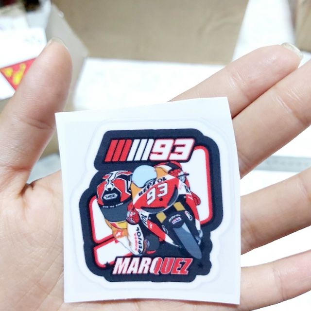 Combo 2 tem decal marquez 93 dán xe giá rẻ