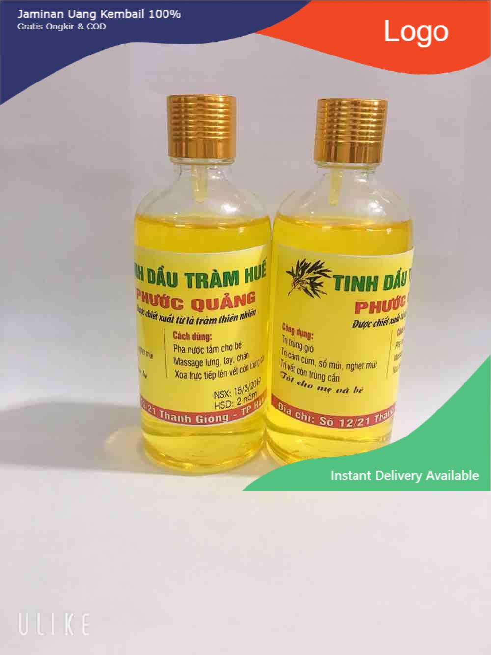 Combo 2 chai tinh dầu tràm hiệu Phước quảng lọ tròn chính gốc Huế 100ml
