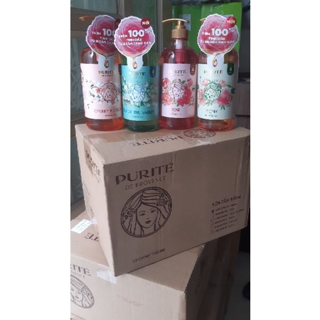 Sữa tắm Purite by Provence 850ml hết tặng