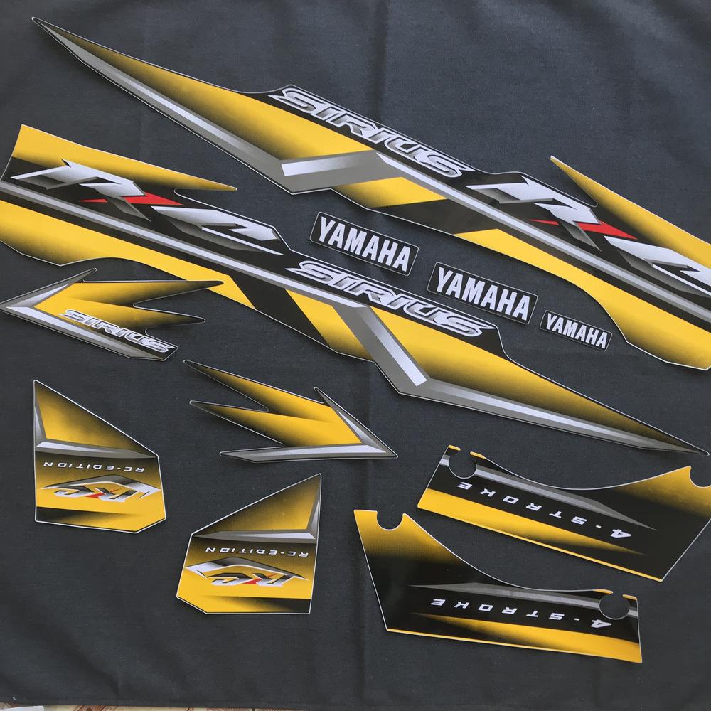 [HCM][HOT] BỘ TEM XE MÁY TEM 3 LỚP CHO XE MÁY YAMAHA SIRIUS THÁI ( MÀU VÀNG ĐEN )