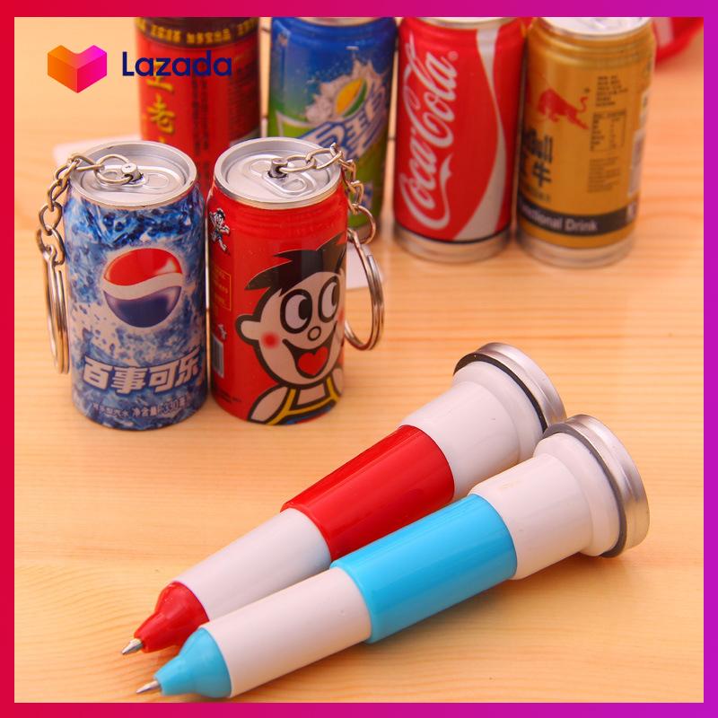 Set 3 bút bi lon nước kiêm móc khóa cực cool - kashop