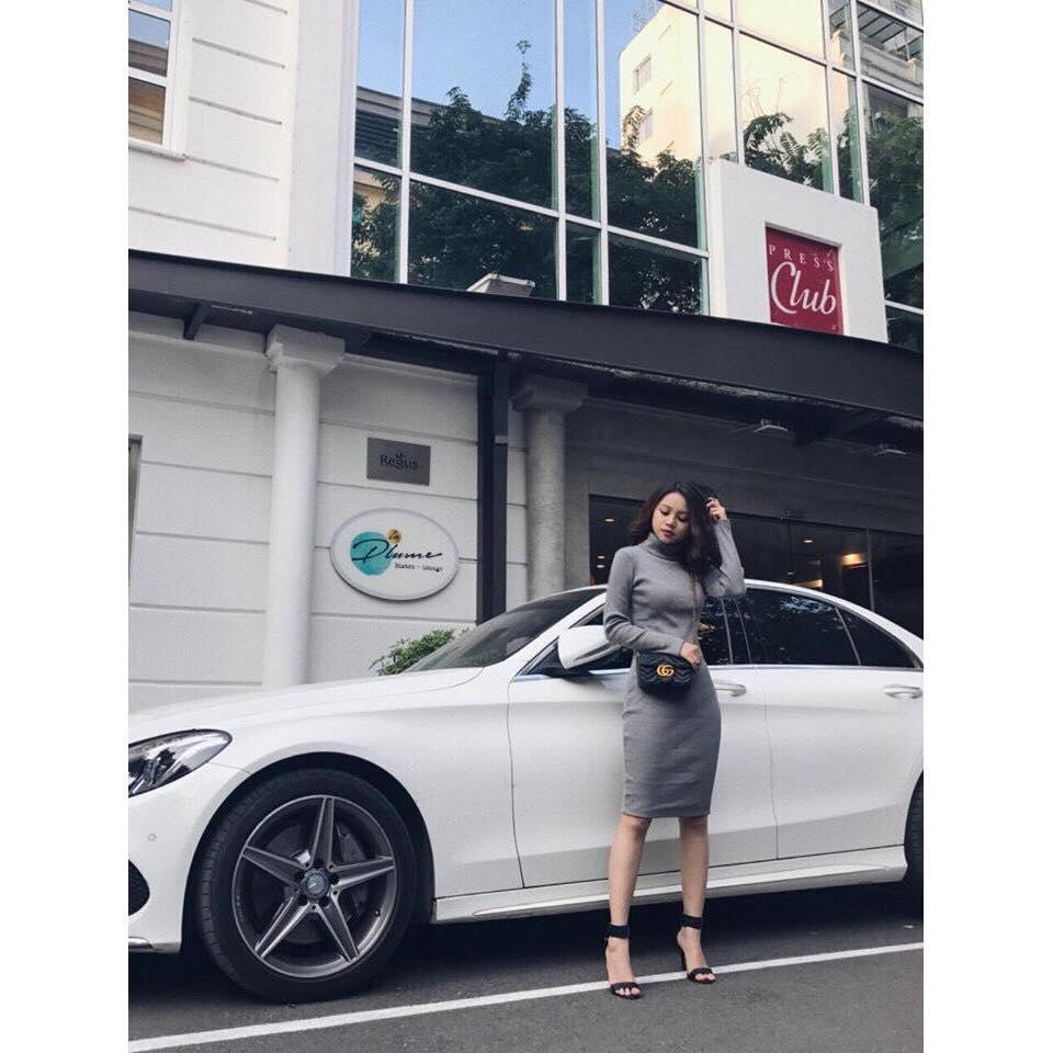 VÁY LEN CỔ LỌ ÔM BODY TÔN DÁNG, PHUONGMART