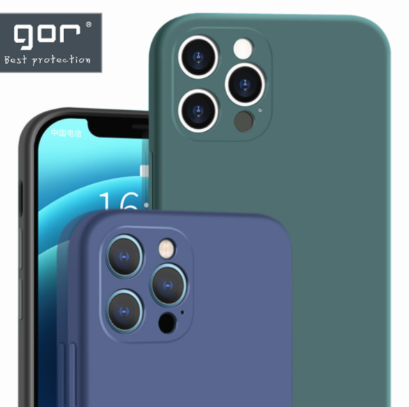 Ốp dẻo màu Gor iPhone 12 Pro Max bảo vệ camera 100%