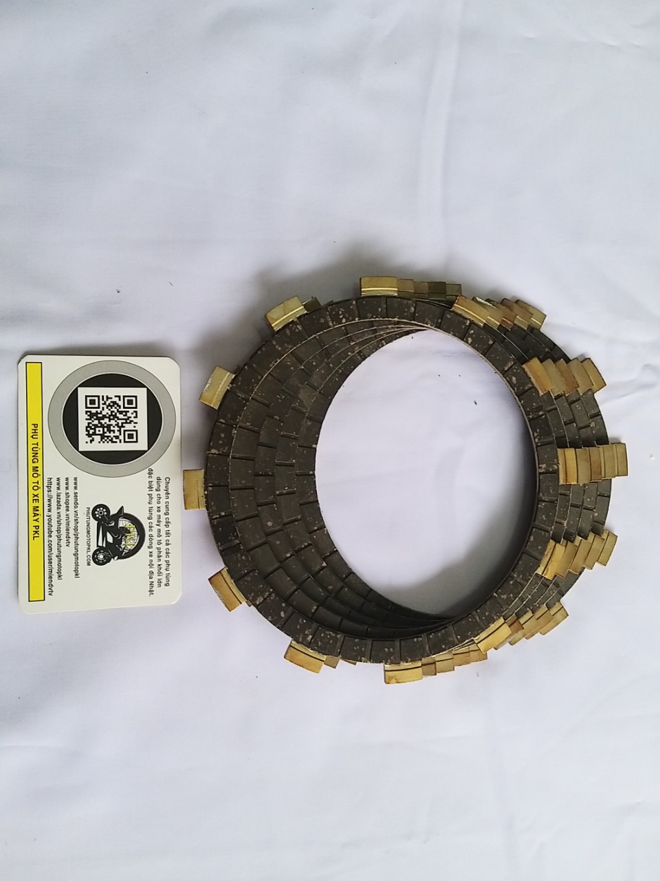 Bộ ly hợp lá bố lá côn chính hãng XV125, 250 Yamaha Virago 250, 125, SR400, SR250, SRV250... và các dòng xe tương ứng 1 bộ 5 lá