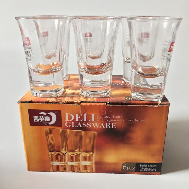 Hộp 6 chén uống rượu Deli