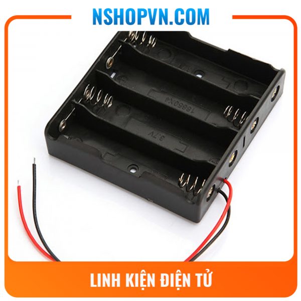 Hộp đế pin 18650 4 cell