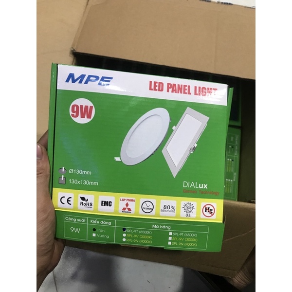 Đèn led âm trần MPE 6w, 9w, 12w