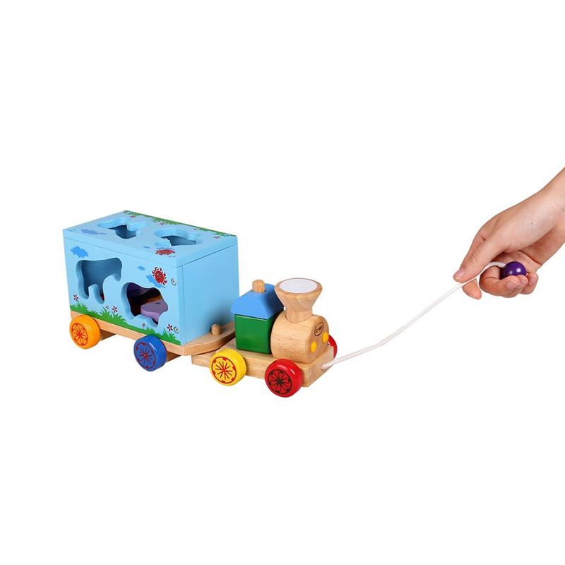 Đồ Chơi Gỗ Xe Lửa Chở Thú Winwintoys 65272