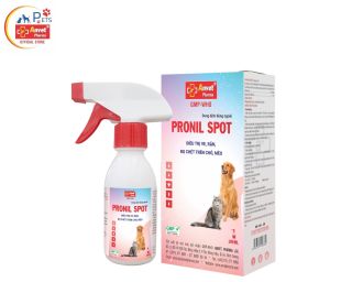 PRONIL SPOT -100 ml - Chai xịt loại bỏ ve, rận, bọ chét chó, mèo. thumbnail
