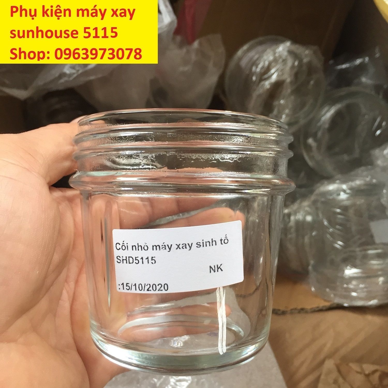Phu kiện máy xay Cối thủy tinh xay khô máy xay sinh tố Sunhouse 5112 5111 5115