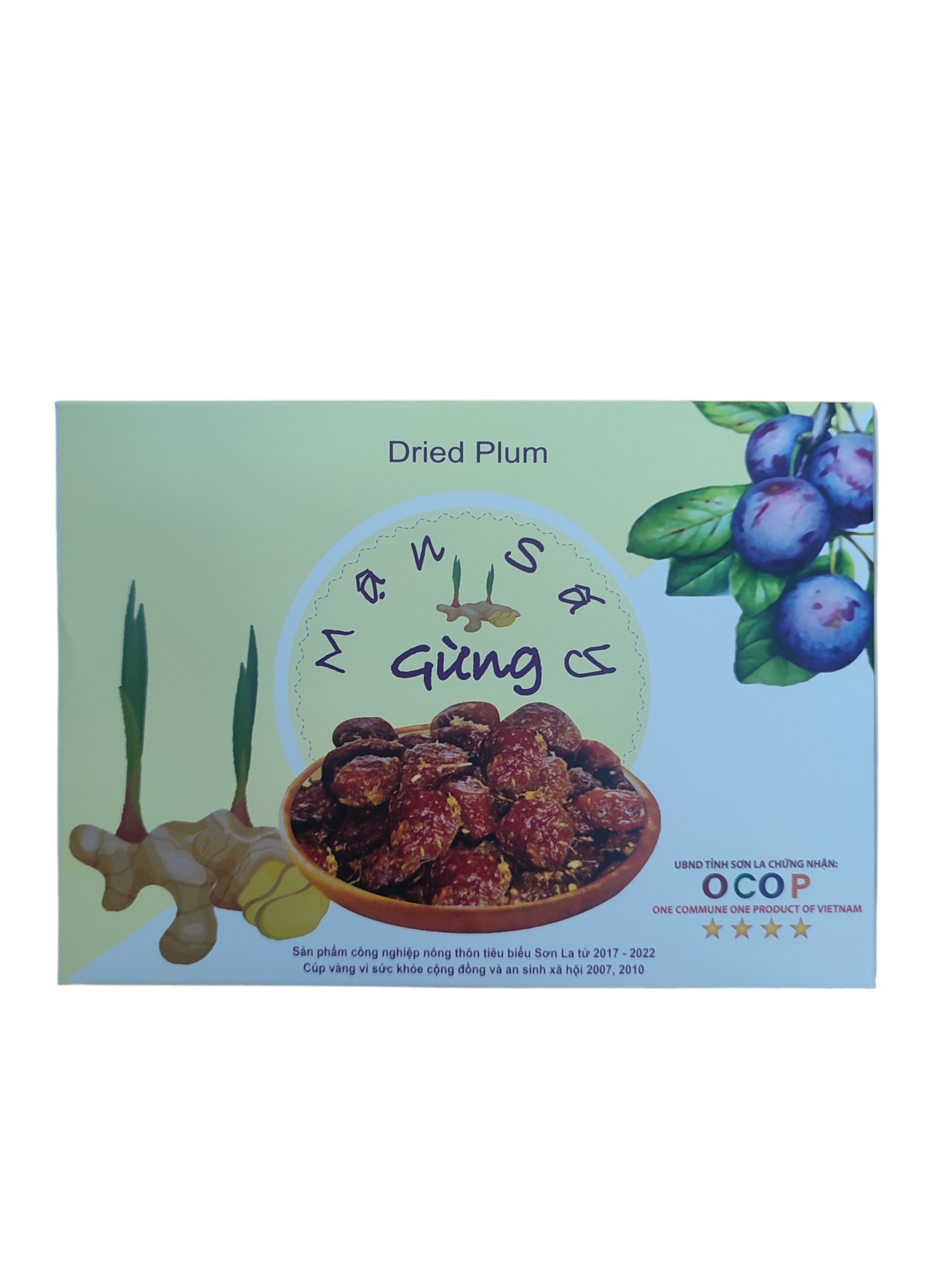 Mận bỏ hạt sấy gừng Mộc Châu 240gr