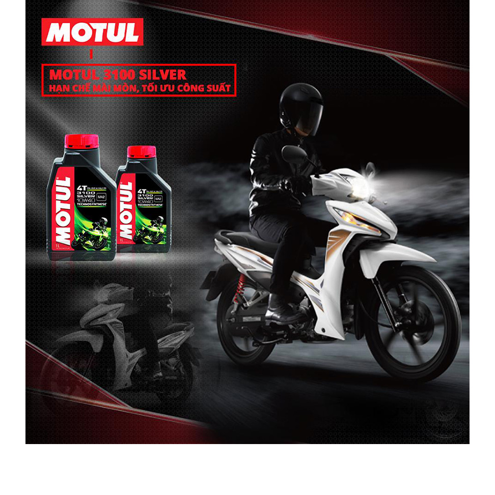 Dầu Nhớt Xe Số MOTUL 3100 SILVER 10W40 1lit