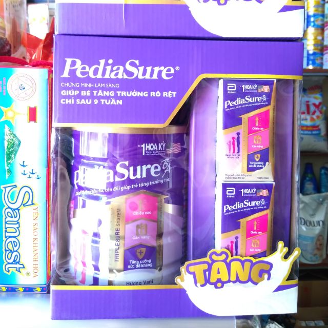 [Tặng 2 Hộp Pediasure nước 110ml] Sữa Pediasure BA vị Vani 850g