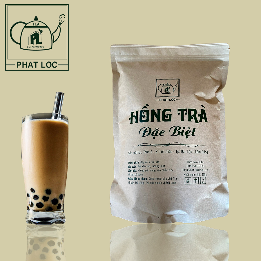 Hồng trà đặc biệt túi giấy phát lộc 500g chuyên pha trà sữa hương vị đài loan