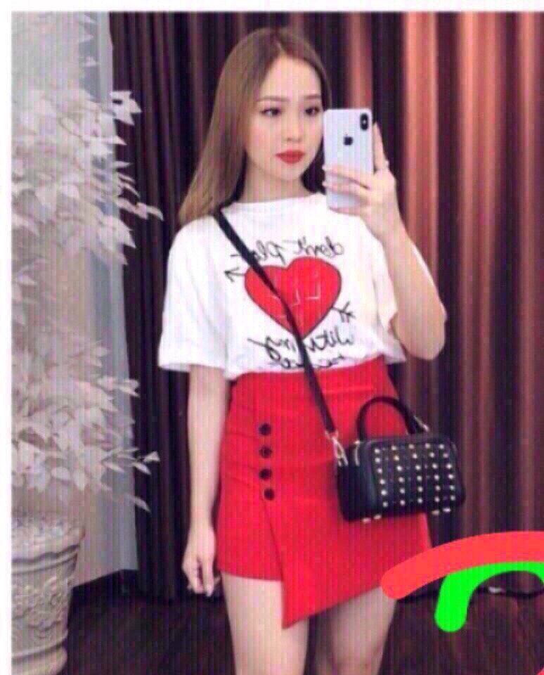 Sét bộ giả váy hình trái tim