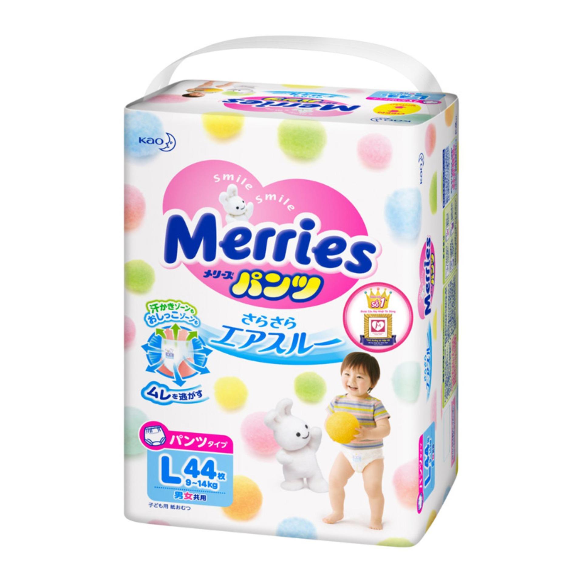 Bộ 3 Tã quần Merries size L44