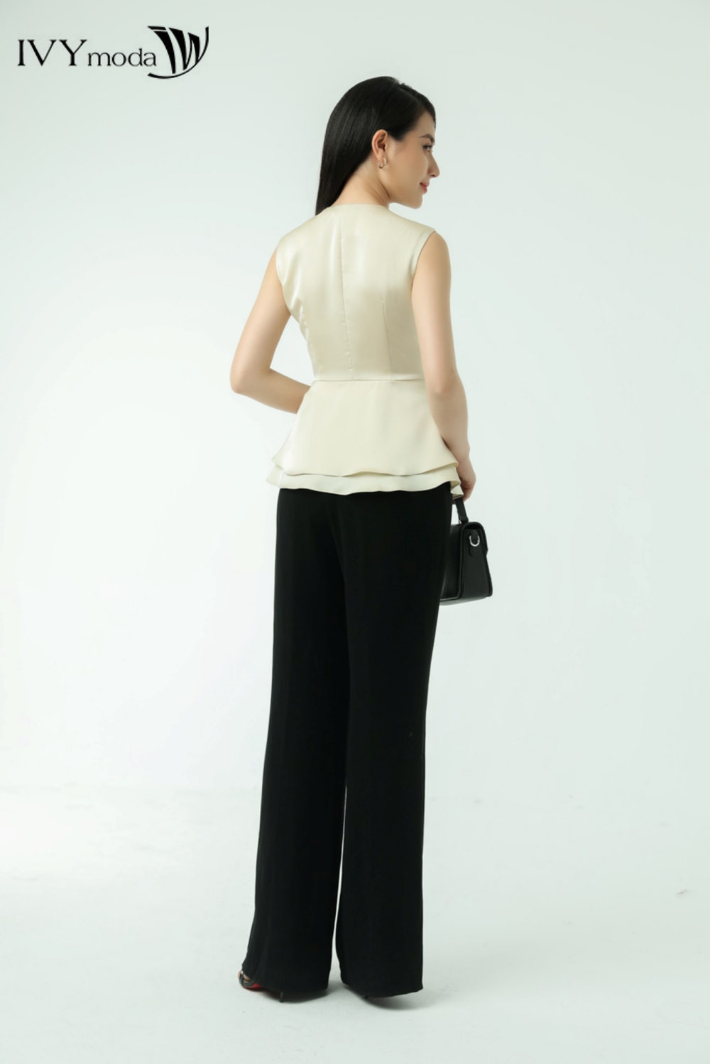 Áo Peplum cài khuy eo IVY moda MS 15M7318