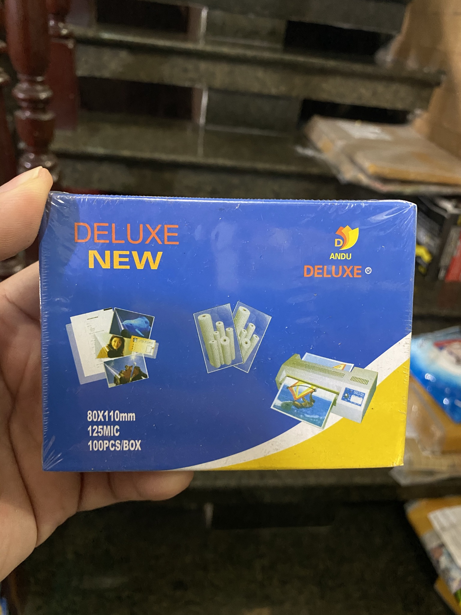 Nhựa ép plastic size bằng lái, bảo hiểm khổ 80mm x 110 mm - 125mic