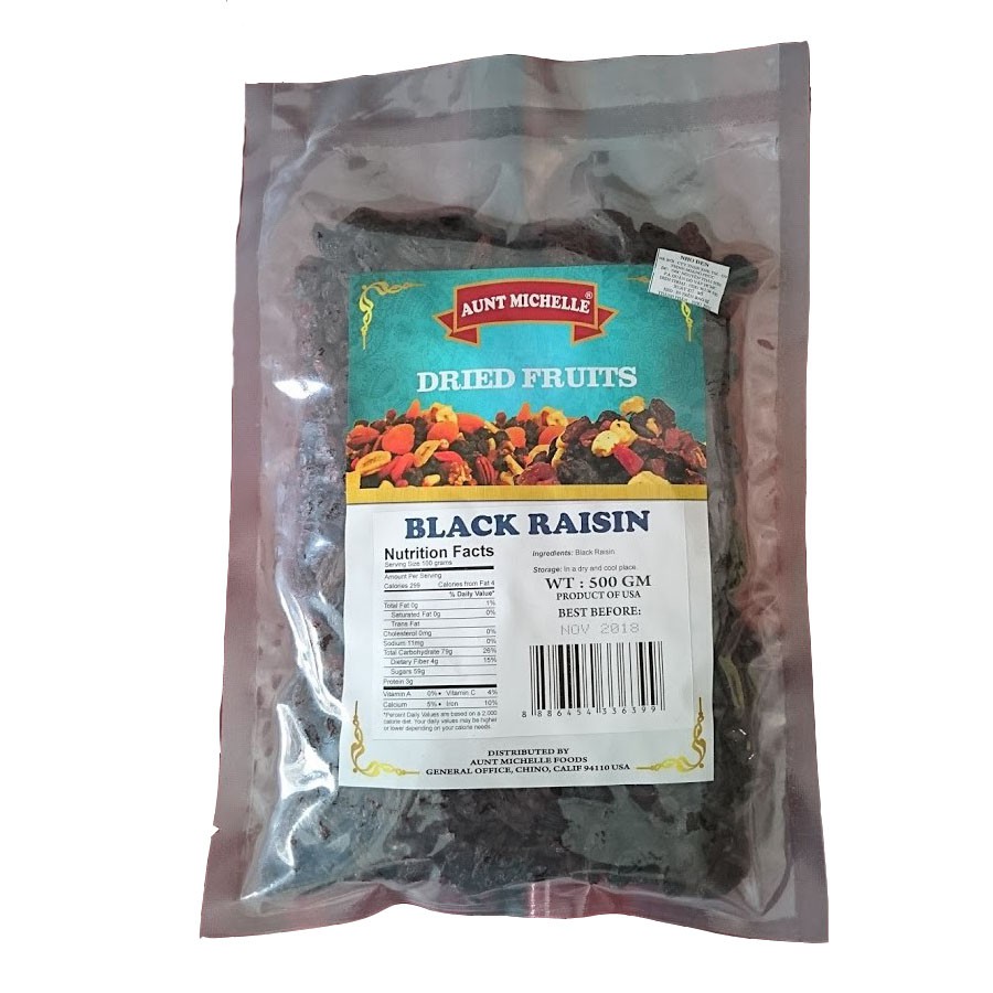Nho khô đen hiệu Aunt Michelle Black Raisin - Nhập khẩu Mỹ 1kg