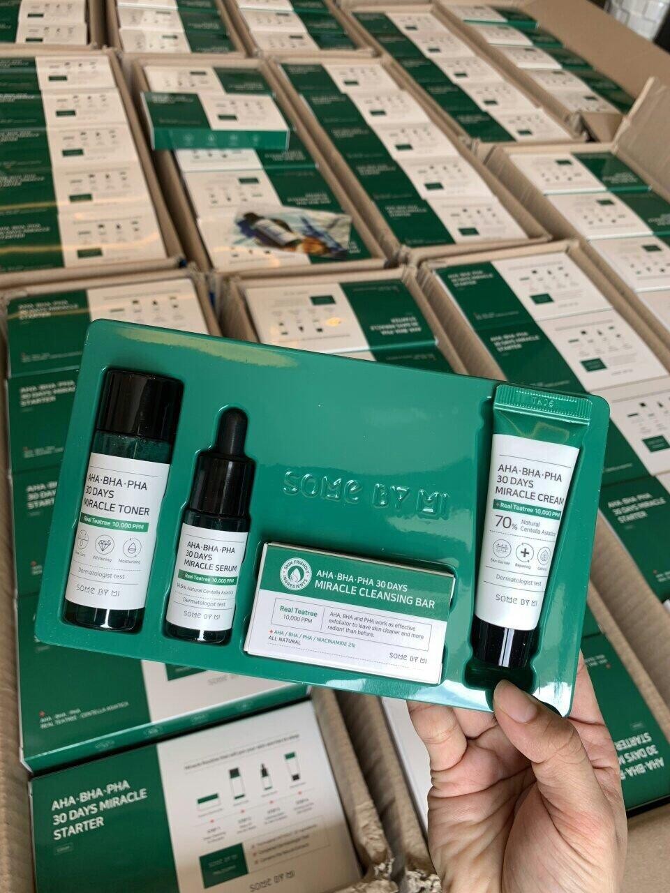 SET 4 MÓN TRỊ MỤN SOME BY MI AHA - BHA - PHA 30 DAYS MIRACLE - AHA4
