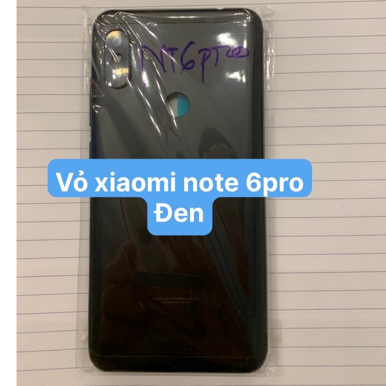 Bộ Vỏ Xiaomi Note 6 Pro (gồm lưng,sườn,phím ,kính camera)