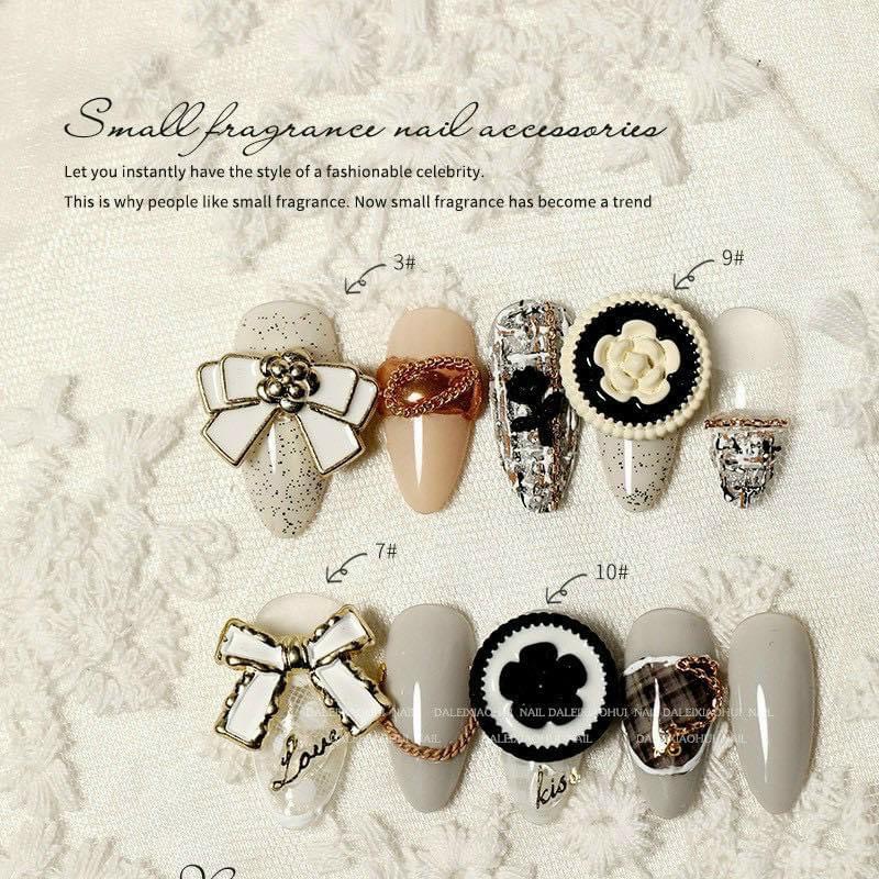 Set Charm nơ - hoa trang trí móng, trang trí nail 13