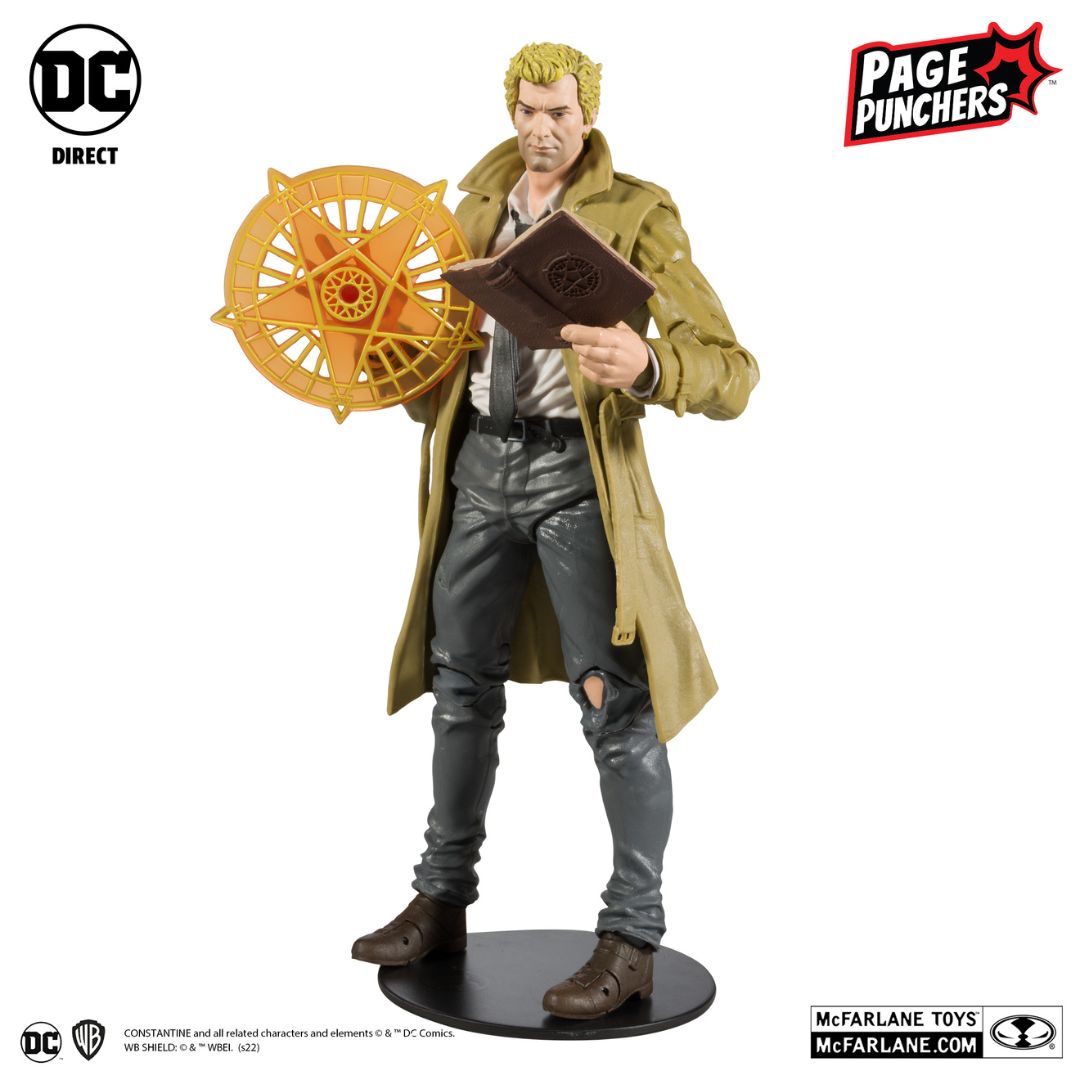 Mô hình Mcfarlane Page Punchers John Constantine dòng DC Multiverse Black Adam Comic 18cm DCMF79