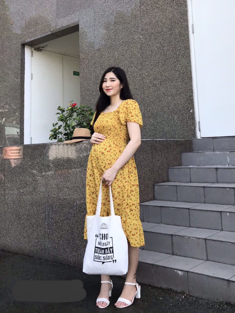 Váy bầu xinh,đầm bầu dạo phố