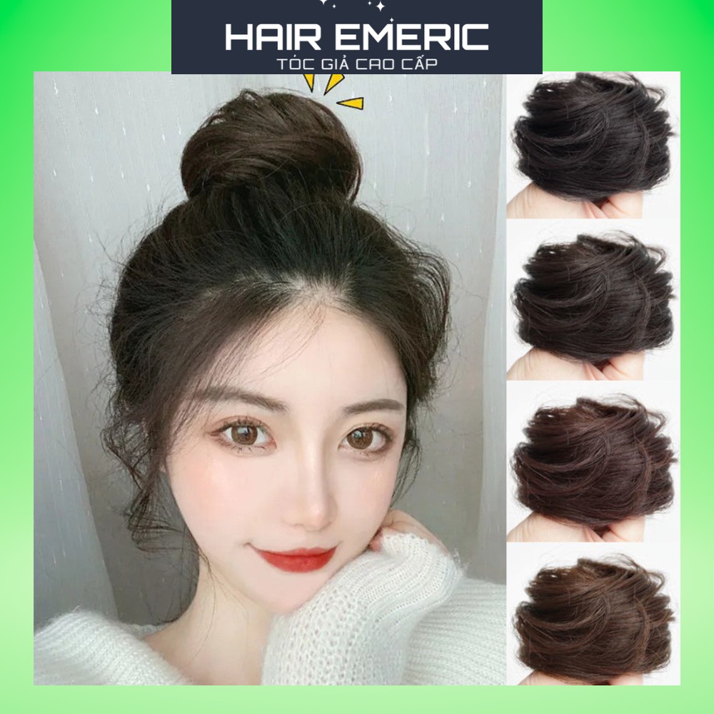 Tóc giả búi tròn thời trang dành cho nữ Emeric