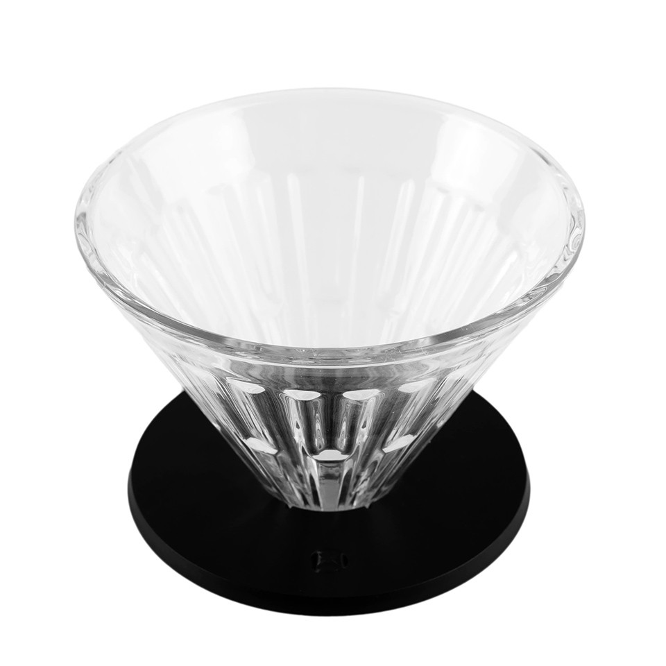 Phễu V60 thủy tinh Timemore Crystal size 01 và 02