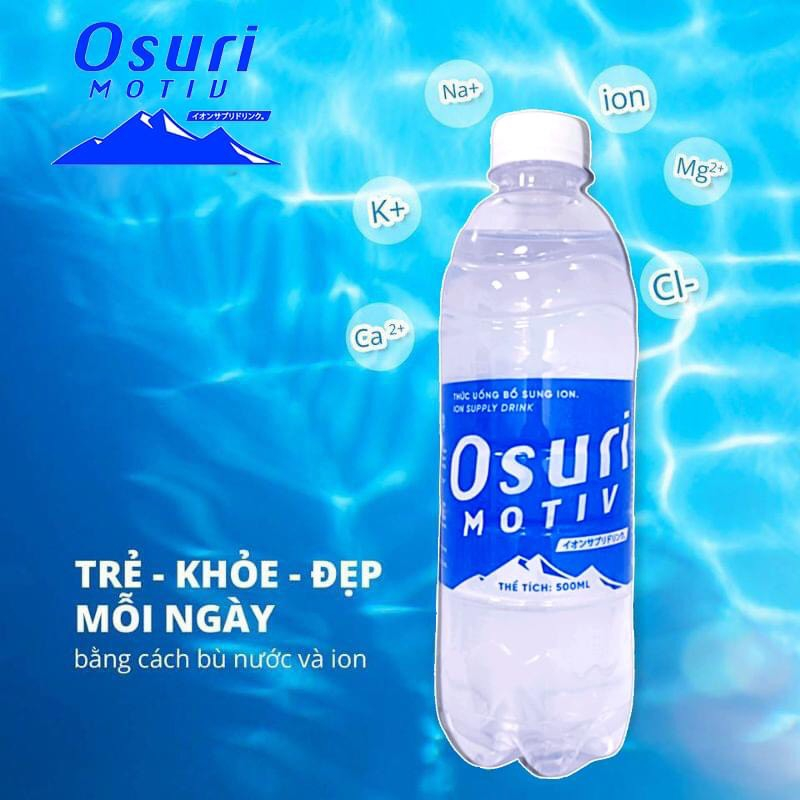 Nước uống bổ sung ion Osuri Motiv bù khoáng chai 350ml - 500ml