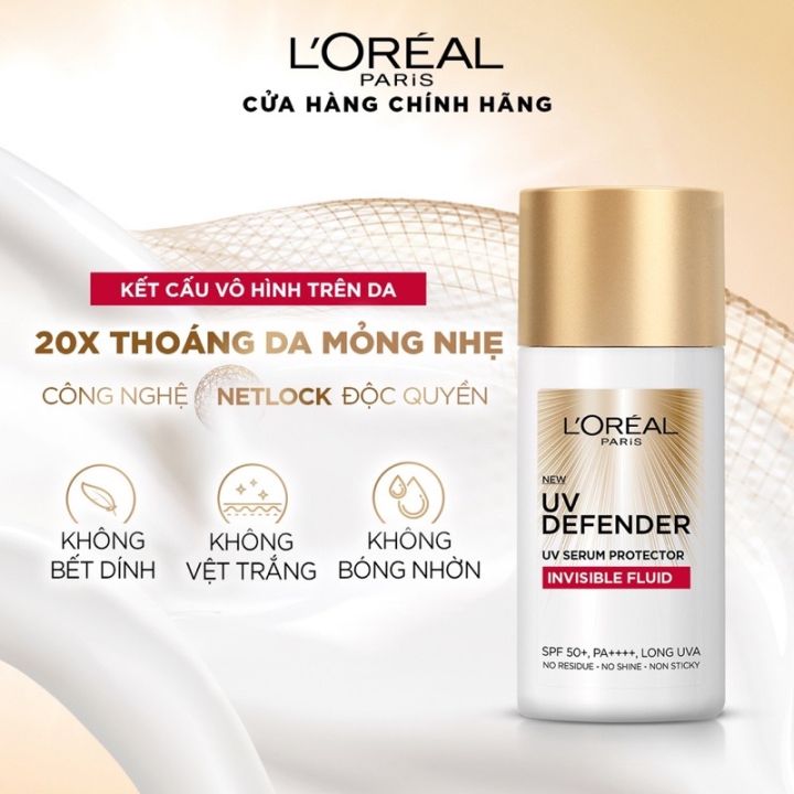 Kem chống nắng loreal uv perfect spf 50+ pa++++ dưỡng trắng bào vệ da toàn diện 30ml zavenci