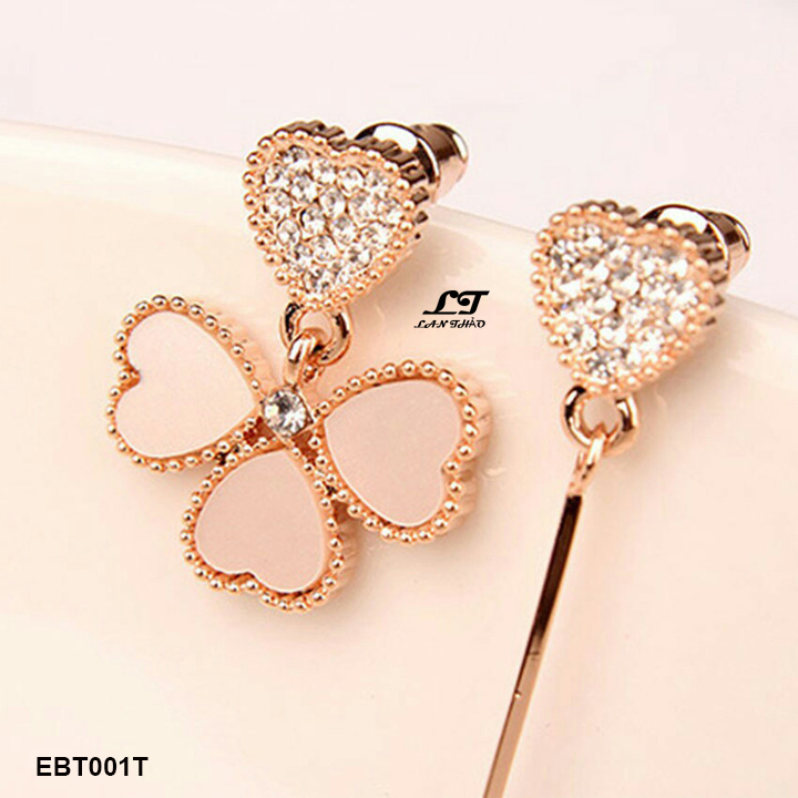 Hoa tai so le trái tim cách điệu EBT001