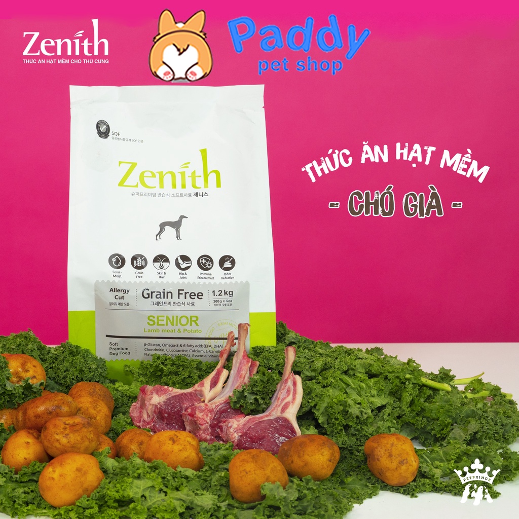 Hạt Mềm Cho Chó Già Zenith Senior Gà & Cừu