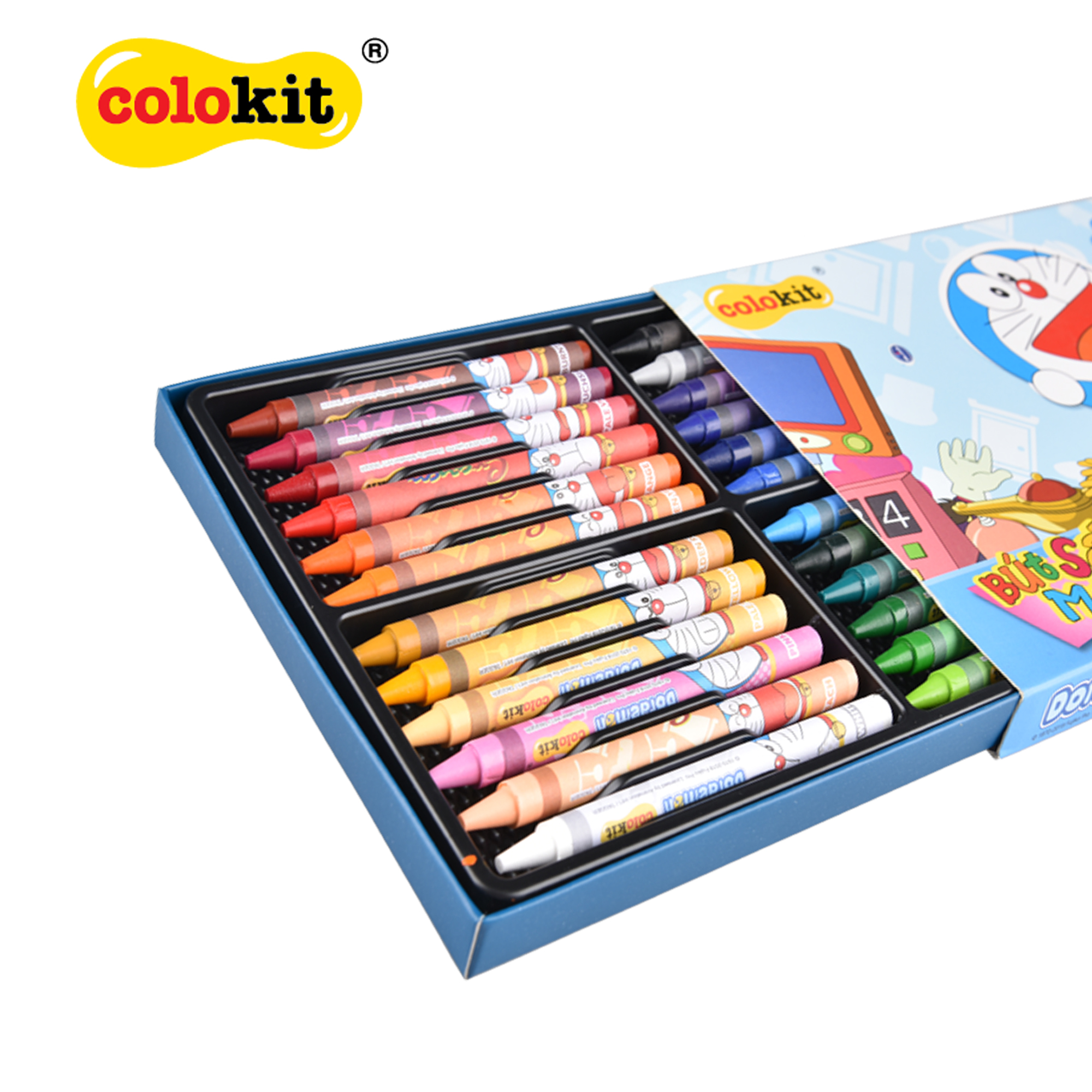 Bút Sáp 24 và 16 màu Thiên Long Colokit Doraemon