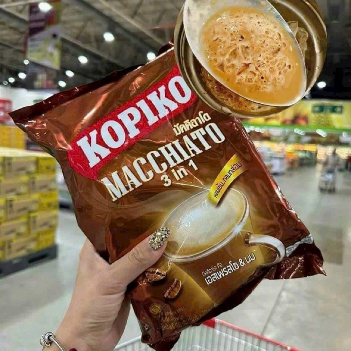 Cà Phê Sữa Hòa Tan Kopiko Macchiato 3in1 Thái Lan Cafe [Bịch 20 Gói]