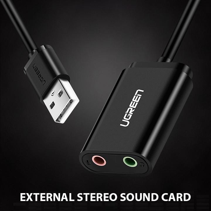 Cáp Chuyển USB ra Headphone và Microphone Jack 3.5mm UGREEN 30724