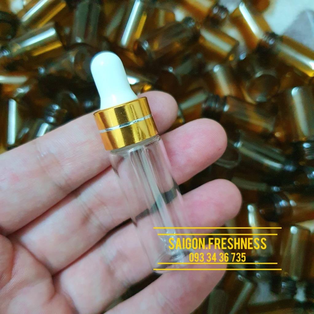 Chai đựng tinh dầu serum thân mỏng ống bóp 3ml 5ml