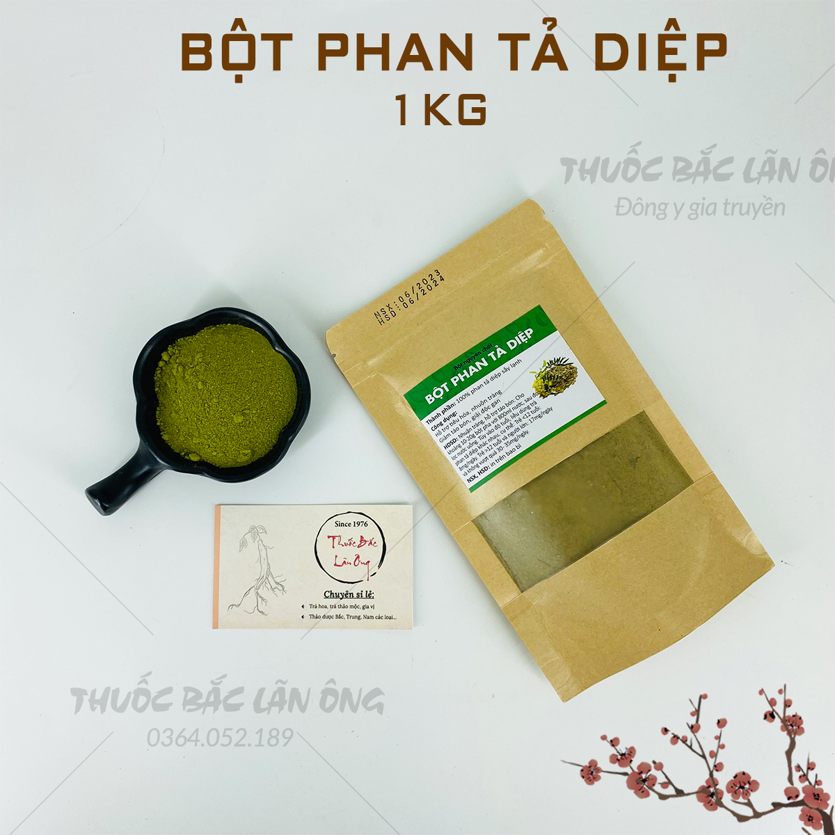 Bột lá phan tả diệp nguyên chất 1kg