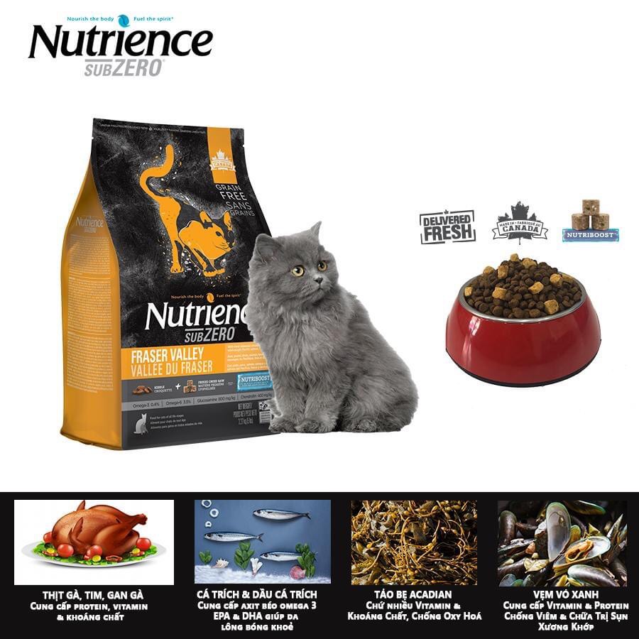 (500g Bag) Nutrience Subzero Cat Food
