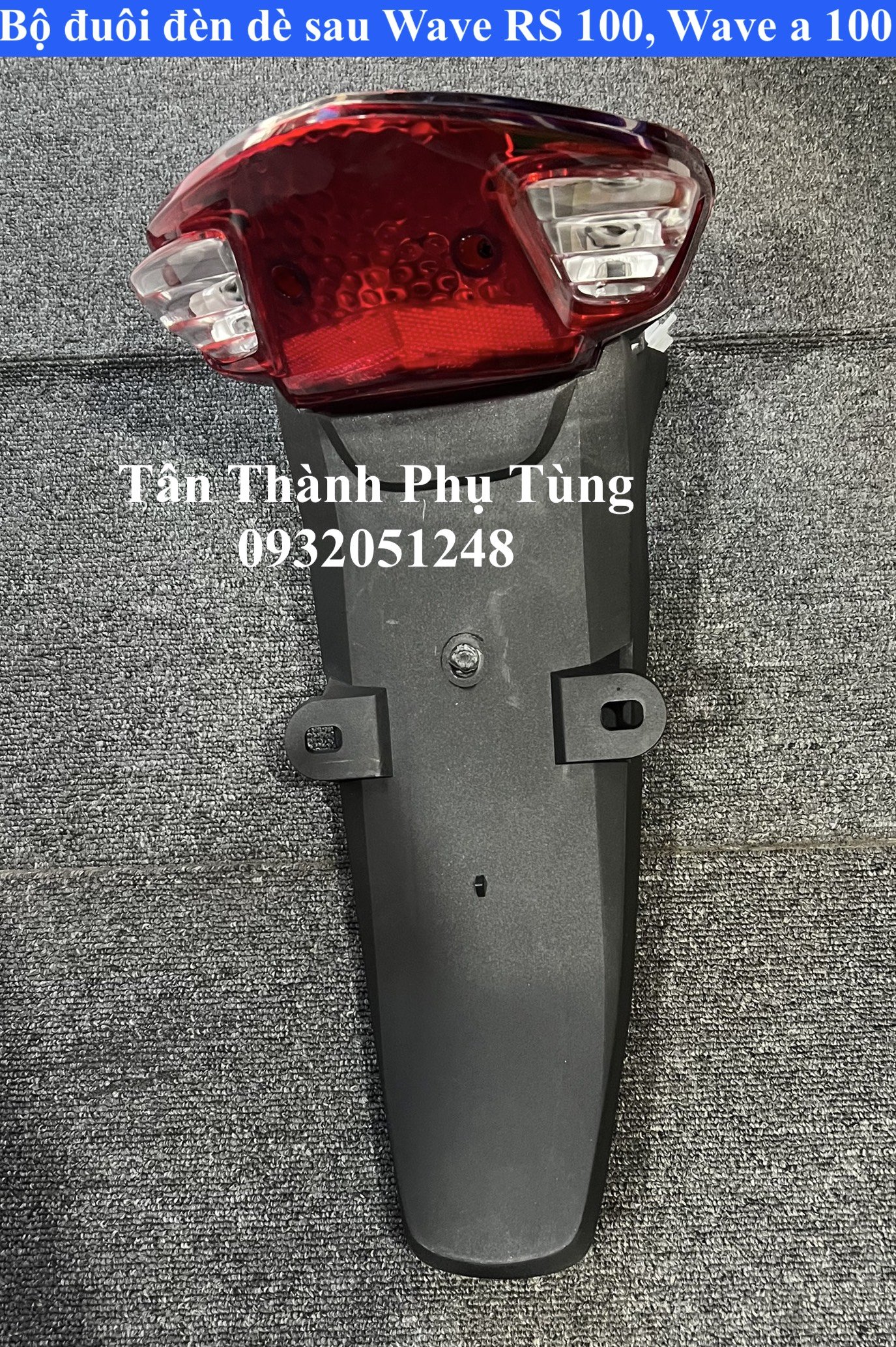 Đuôi dè sau kèm đèn hậu Wave a 100, WS100, RS100