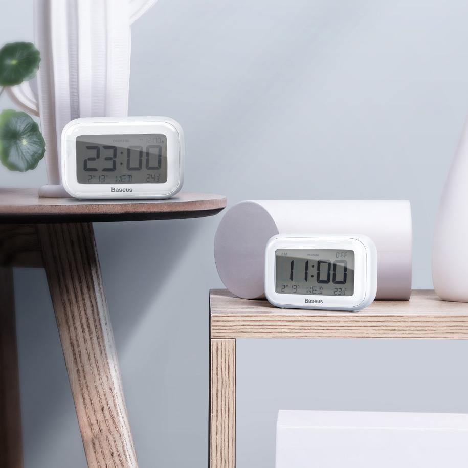 Đồng Hồ Để Bàn BASEUS SUBAI [Báo Thức/Ngày Tháng/Nhiệt Độ] [CH]