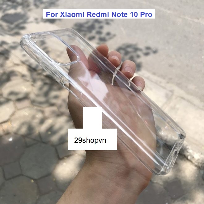 Ốp Silicone trong suốt Xiaomi Redmi Note 10 Pro