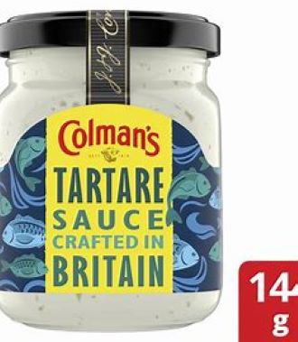 Sốt dưa chuột và nụ bạch hoa tartare sauce colman's 144g