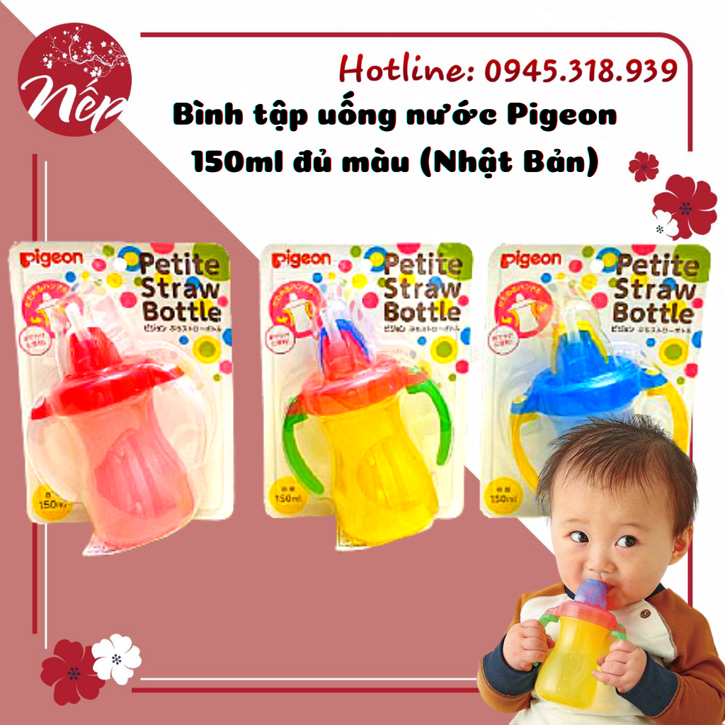 Bình Tập Uống Nước Pigeon Nhật Bản 150Ml