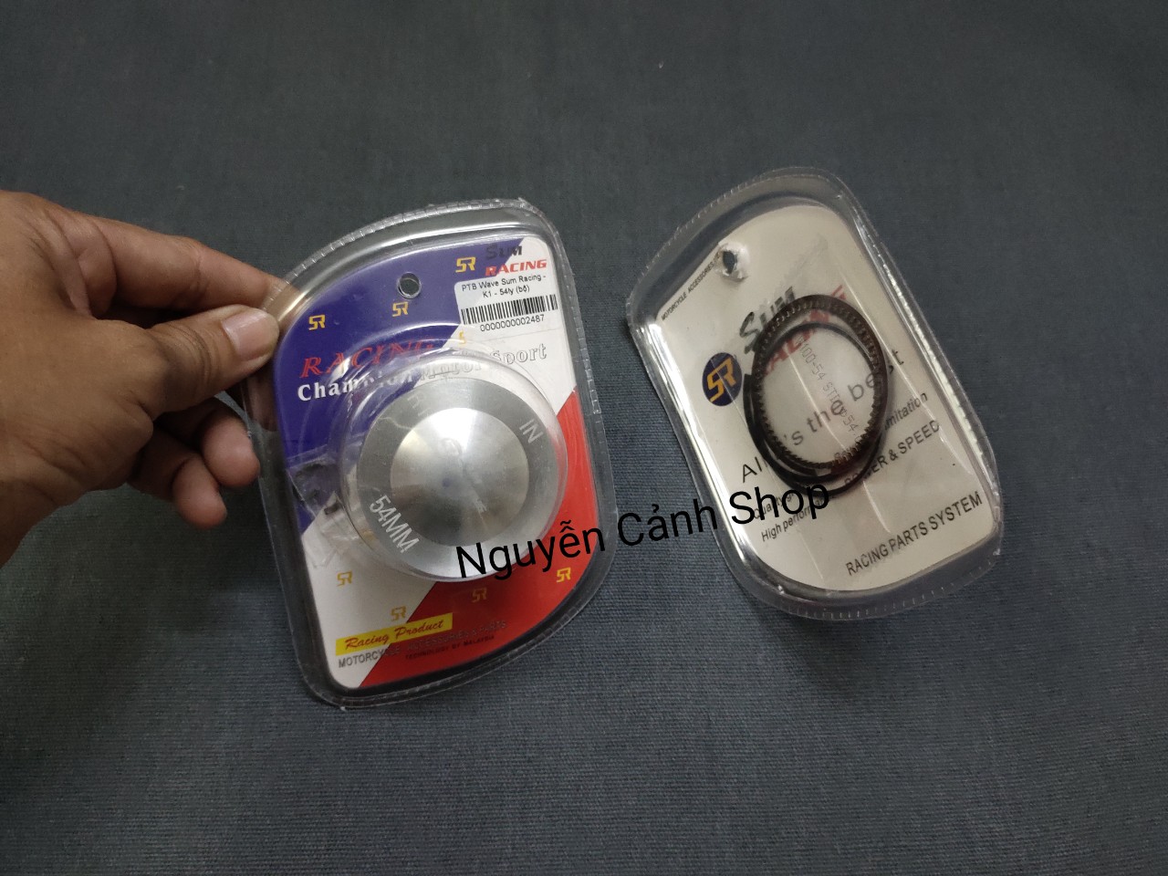 [HCM]pis tông bạc wave 100 trái 54mm đầu lòi
