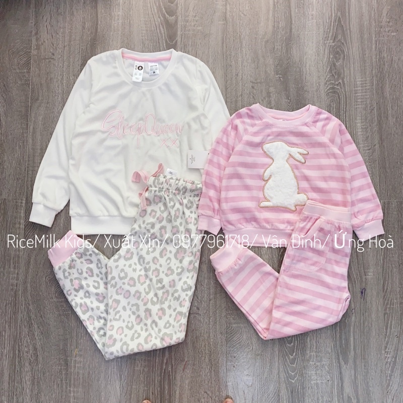 Bộ nhung dài tay xuất dư xịn 2 màu