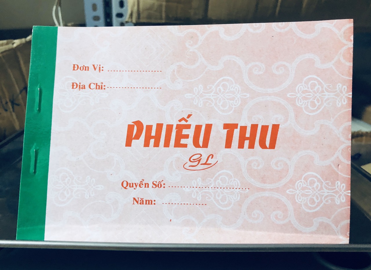 [HCM]1 quyển phiếu thu 2 liên 50 bộ 100 tờ