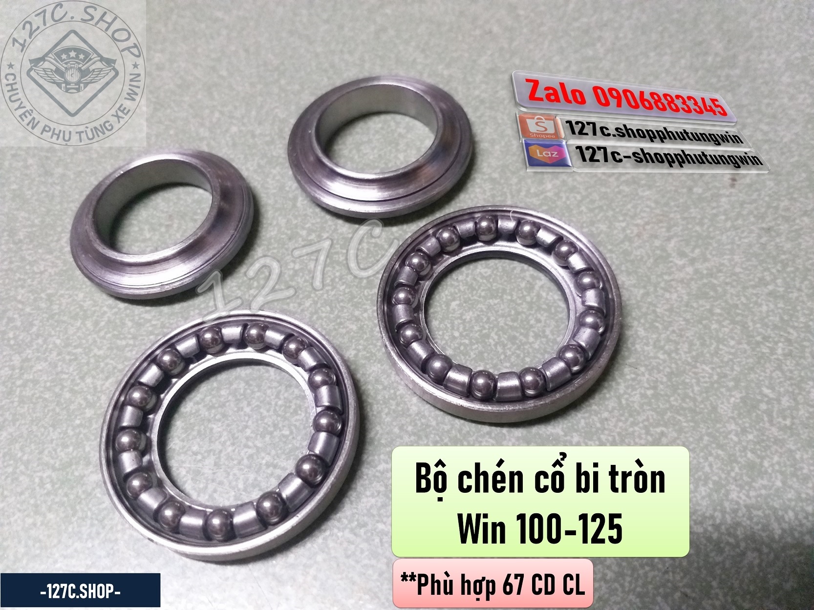 [HCM] Bộ chén cổ bi tròn Win 100 Win 125 phù hợp CD/ CL/ 67
